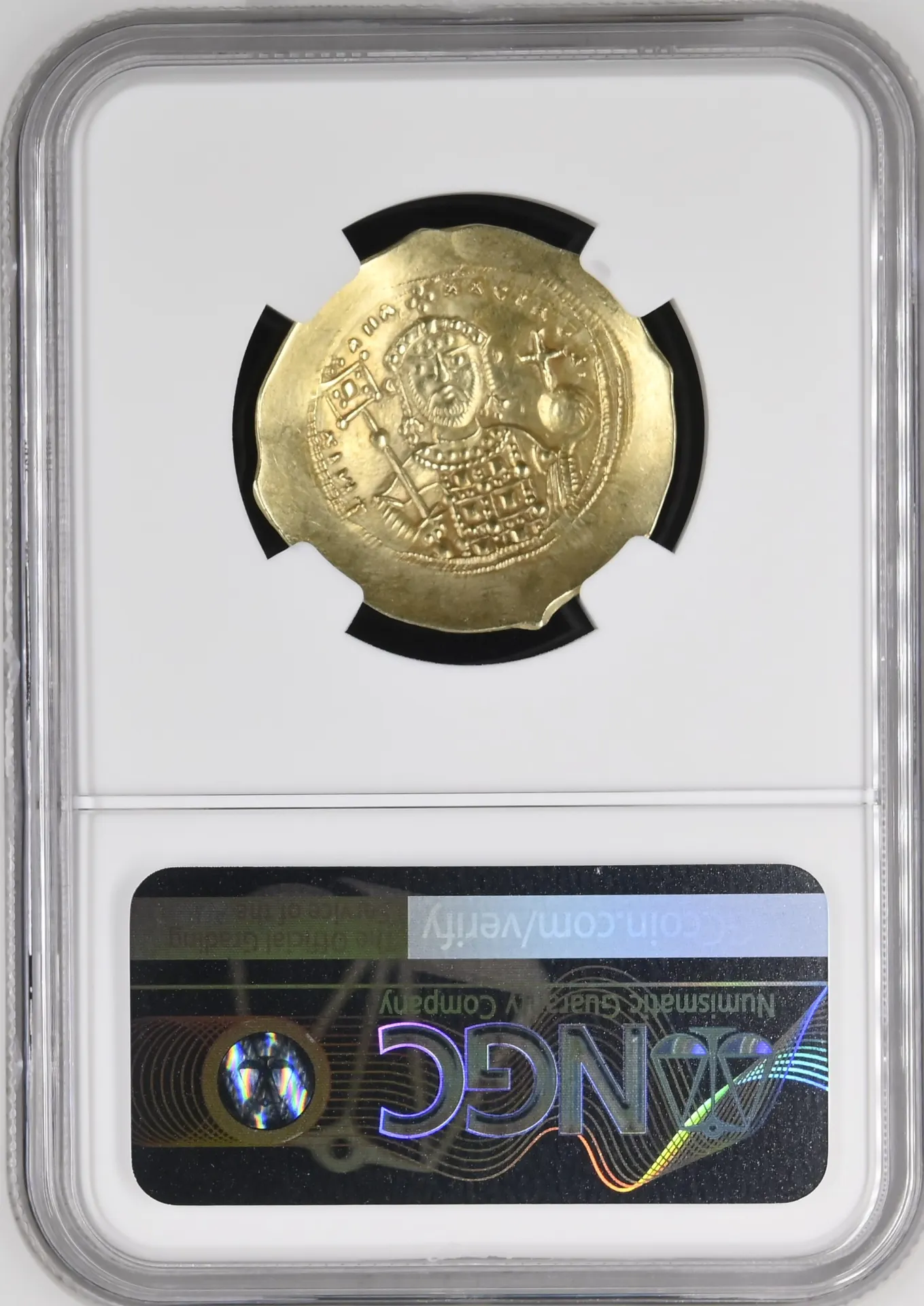 Ancient Coins Byzantine Byzantine Michael VII 1071-1078 AD AV/EL Histamenon Nomisma NGC Ch XF 0151658 Byzantine Michael VII 1071-1078 AD AV/EL Histamenon Nomisma NGC Ch XF 0151658Byzantine Michael VII 1071-1078 AD AV/EL Histamenon Nomisma NGC Ch XF 0151658 - Image 2