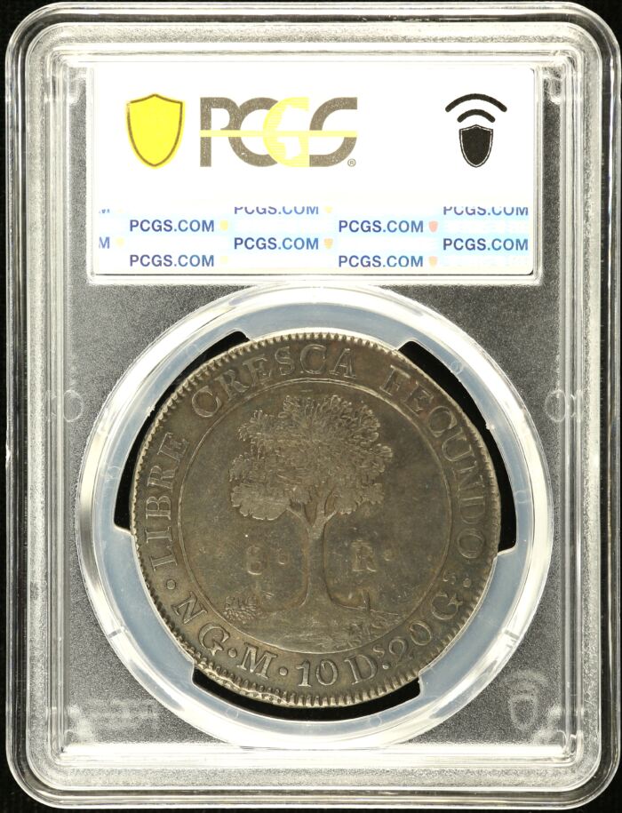 Central American Republic 8 Reales 1829 Ng M PCGS XF45 0151695Central American Republic 8 Reales 1829 Ng M PCGS XF45 0151695 - Image 2