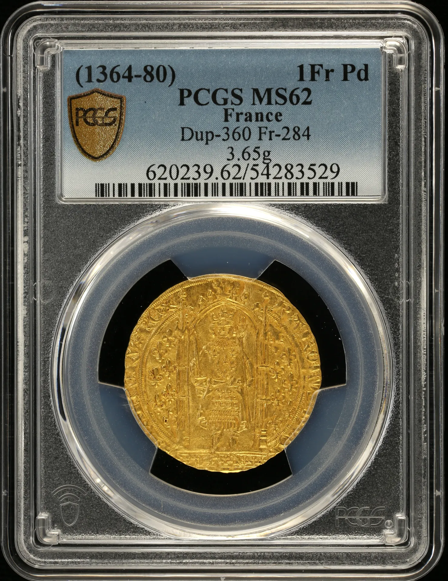 Europe France World Coins France Franc a pied (1364-80) PCGS MS62 Fr-284 0151700 France Franc a pied (1364-80) PCGS MS62 Fr-284 0151700