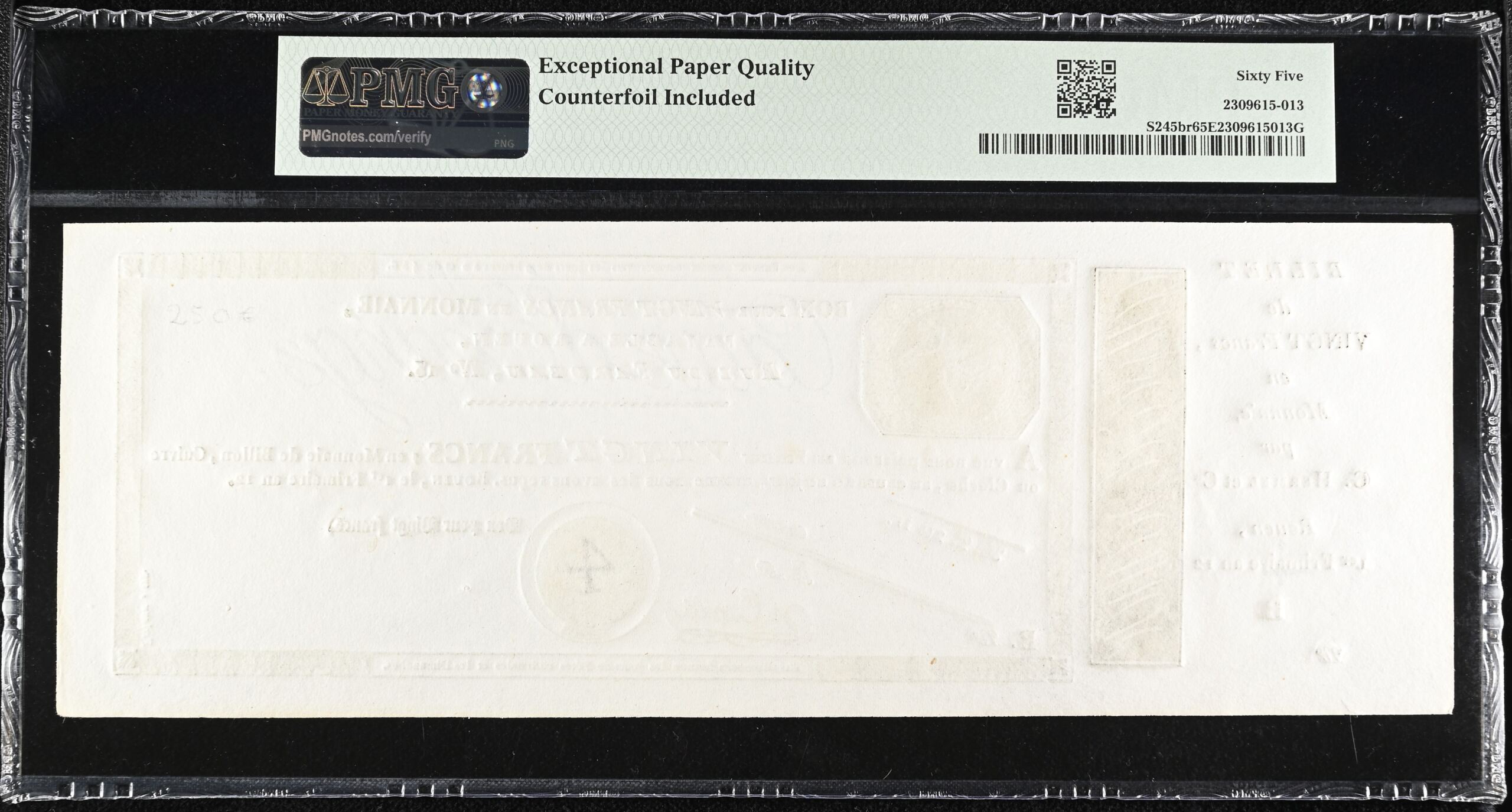 France World Currency France 20 Francs 1803 PMG Gem UNC65 EPQ Pick #S245br 0150418 France 20 Francs 1803 PMG Gem UNC65 EPQ Pick #S245br 0150418France 20 Francs 1803 PMG Gem UNC65 EPQ Pick #S245br 0150418 - Image 2