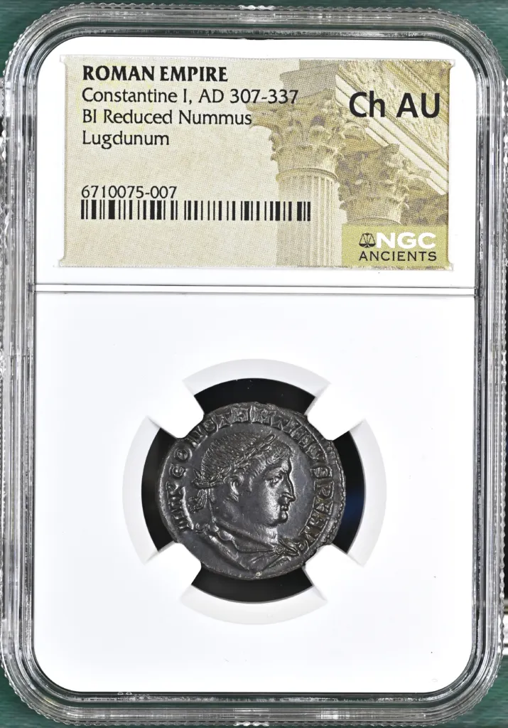 Roman Imperial Constantine I 307-337 AD BI Reduced Nummus NGC Ch AU 0150389