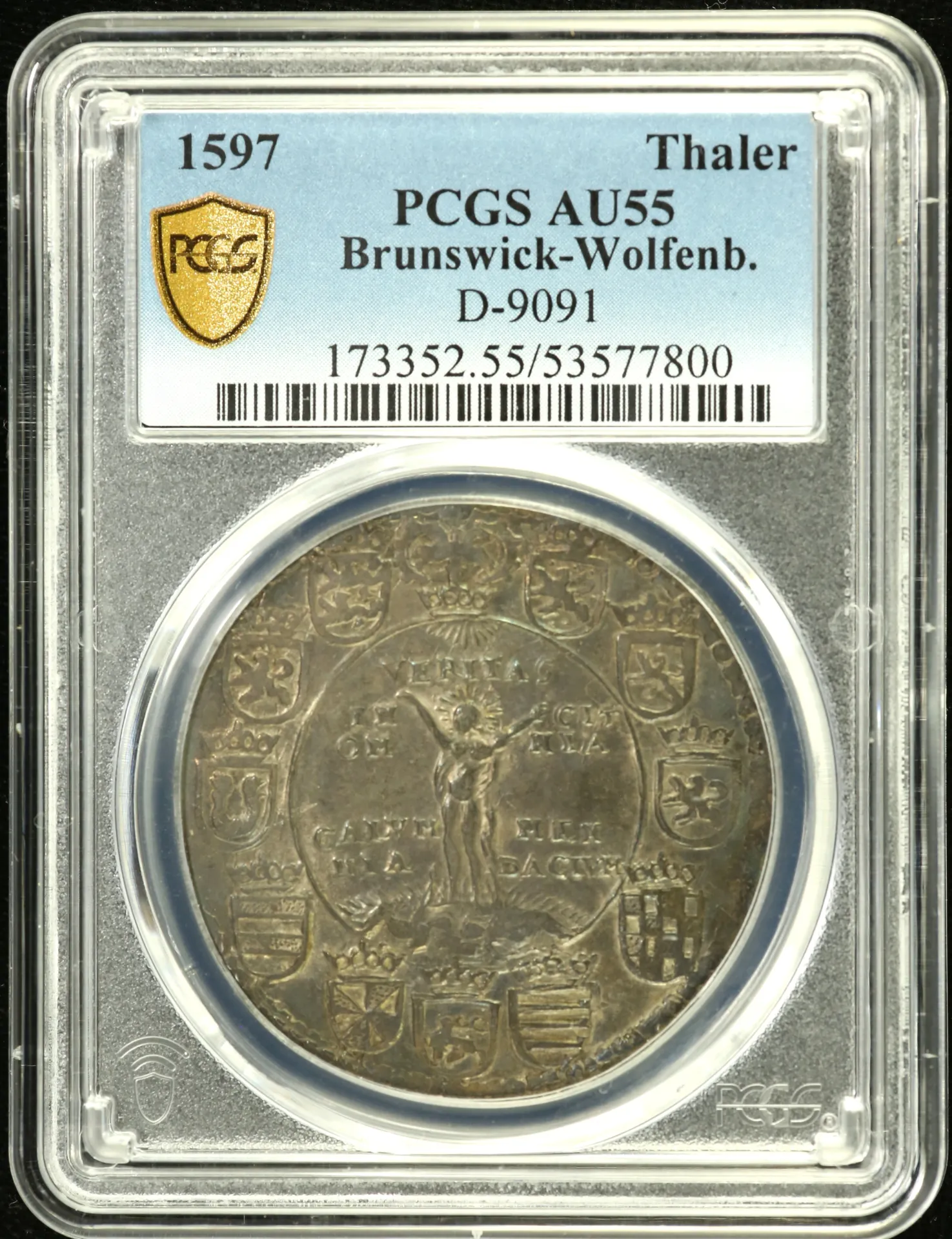 Germany Thaler 1597 Brunswick-Wolfenbuttel PCGS AU55 D-9091 0150735