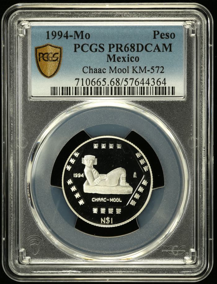 Modern Silver & Minors Peso 1994 Mo KM-572 PCGS PR68DCAM 0150512Modern Silver & Minors Peso 1994 Mo KM-572 PCGS PR68DCAM 0150512