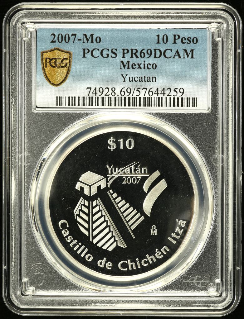 Modern Silver & Minors 10 Peso 2007 Mo PCGS PR69DCAM 0150513