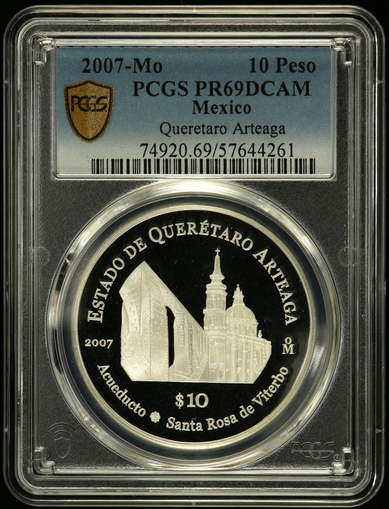 Modern Silver & Minors 10 Peso 2007 Mo PCGS PR69DCAM 0150515
