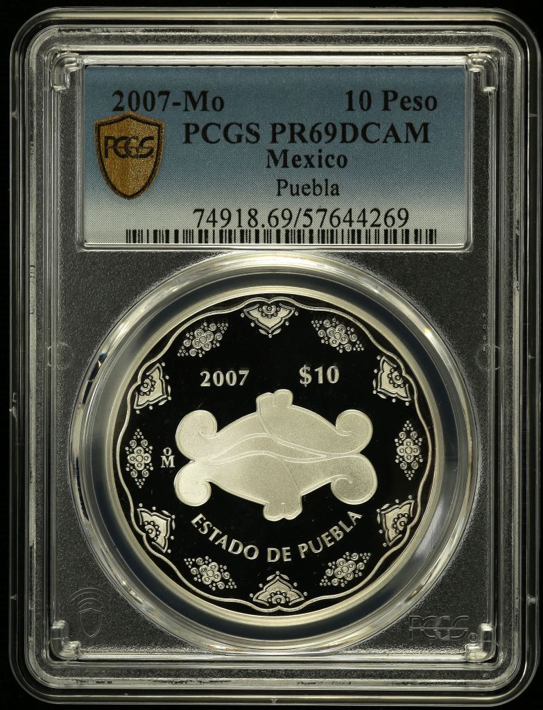 Modern Silver & Minors 10 Peso 2007 Mo PCGS PR69DCAM 0150516