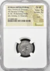 Roman Imperatorial Marc Antony & Octavian 41 BC AR Denarius NGC Ch VF 0151627