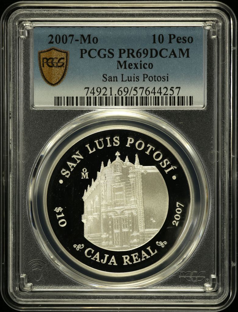 Modern Silver & Minors 10 Peso 2007 Mo PCGS PR69DCAM 0150518