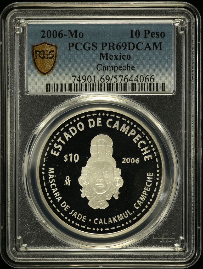 Modern Silver & Minors 10 Peso 2006 Mo PCGS PR69DCAM 0150522