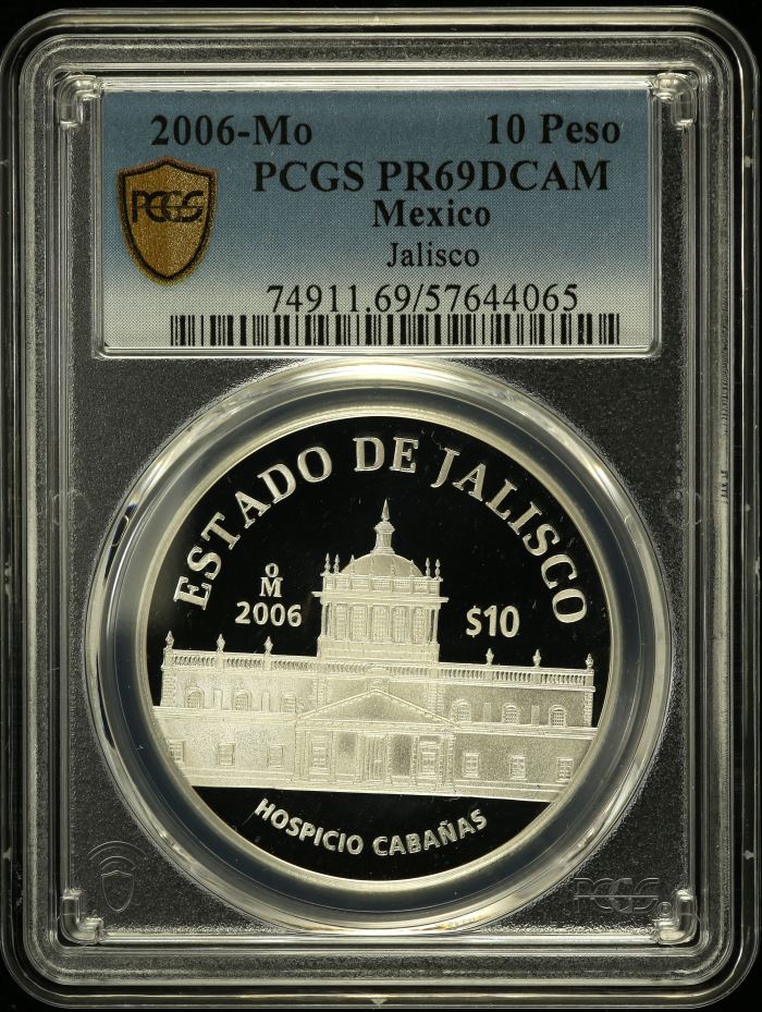 Modern Silver & Minors 10 Peso 2006 Mo PCGS PR69DCAM 0150523Modern Silver & Minors 10 Peso 2006 Mo PCGS PR69DCAM 0150523
