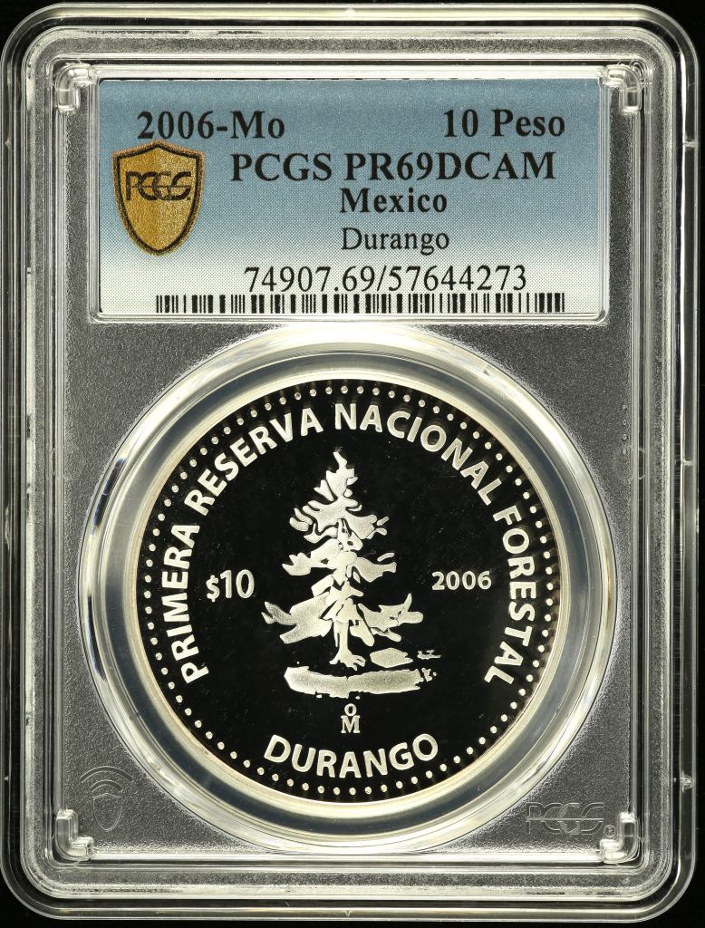 Modern Silver & Minors 10 Peso 2006 Mo PCGS PR69DCAM 0150525