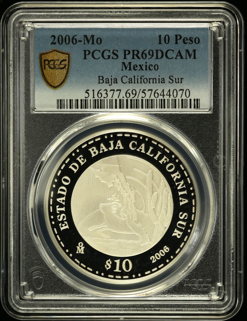 Modern Silver & Minors 10 Peso 2006 Mo PCGS PR69DCAM 0150527