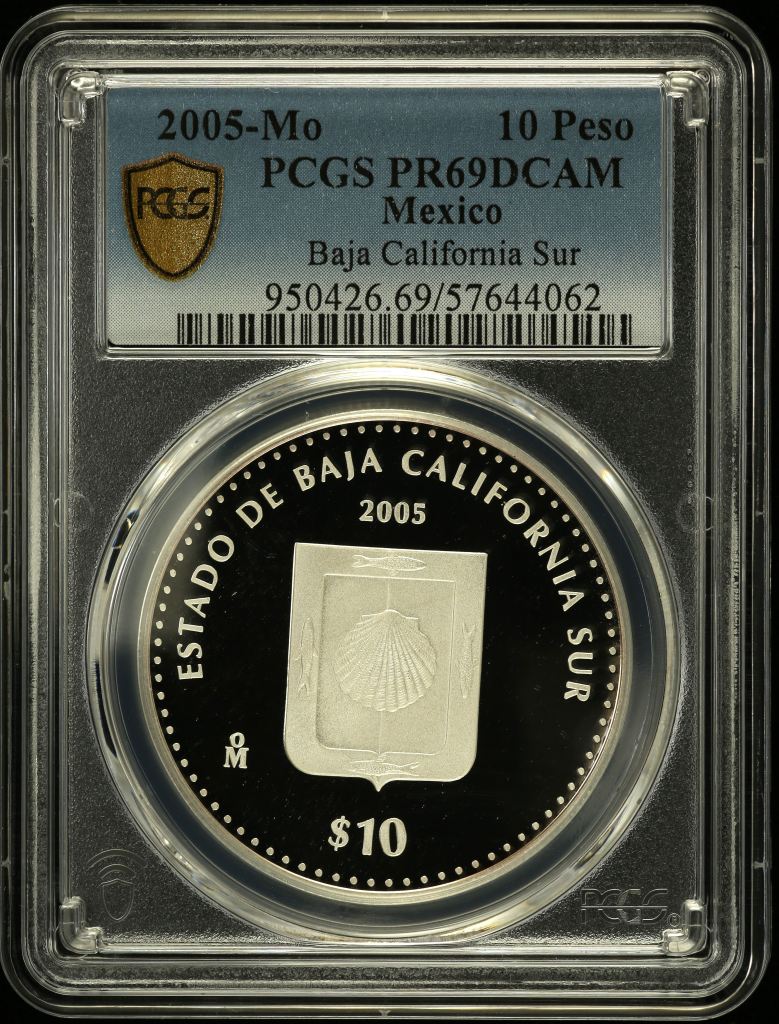 Modern Silver & Minors 10 Peso 2005 Mo PCGS PR69DCAM 0150528