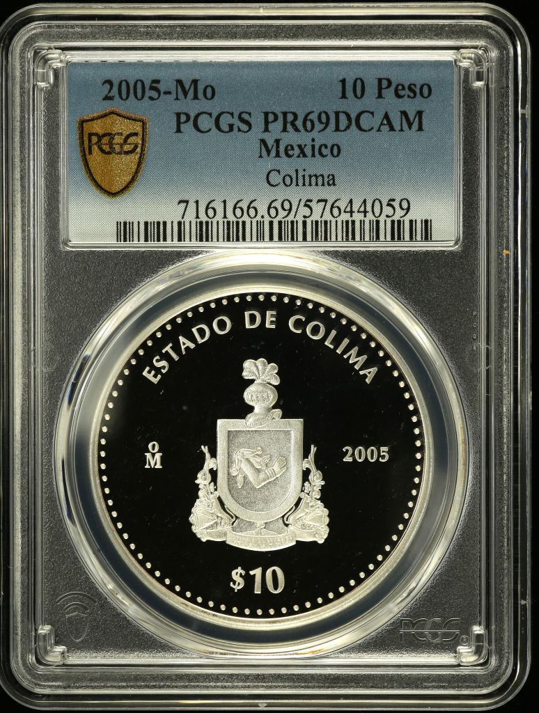 Modern Silver & Minors 10 Peso 2005 Mo PCGS PR69DCAM 0150529