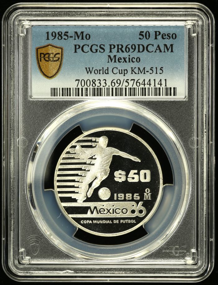 Modern Silver & Minors 50 Peso 1985 Mo PCGS PR69DCAM KM-515 0150532Modern Silver & Minors 50 Peso 1985 Mo PCGS PR69DCAM KM-515 0150532