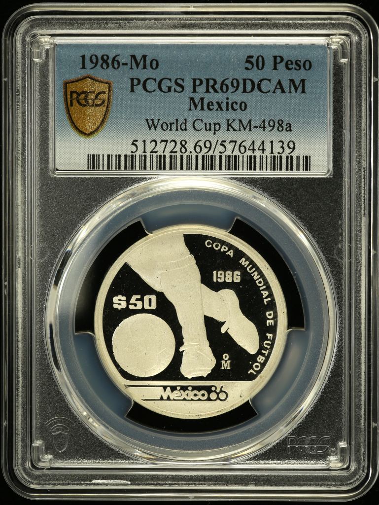 Modern Silver & Minors 50 Peso 1986 Mo KM-498a PCGS PR69DCAM 0150533