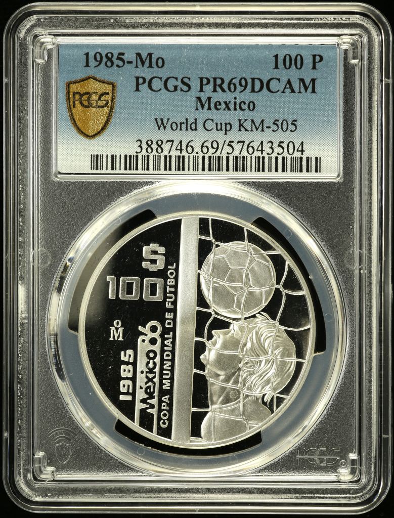Modern Silver & Minors 100 Peso 1985 Mo KM-505 PCGS PR69DCAM 0150534