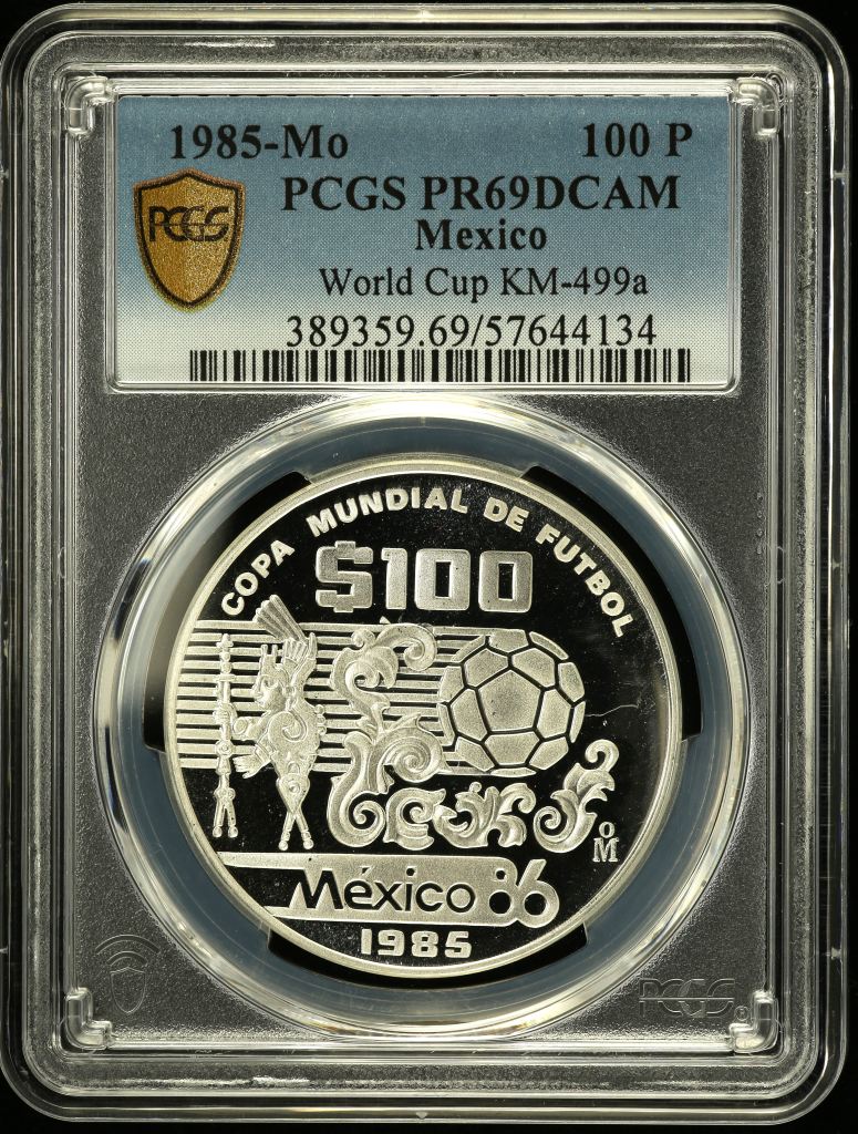 Modern Silver & Minors 100 Peso 1985 Mo KM-499a PCGS PR69DCAM 0150535