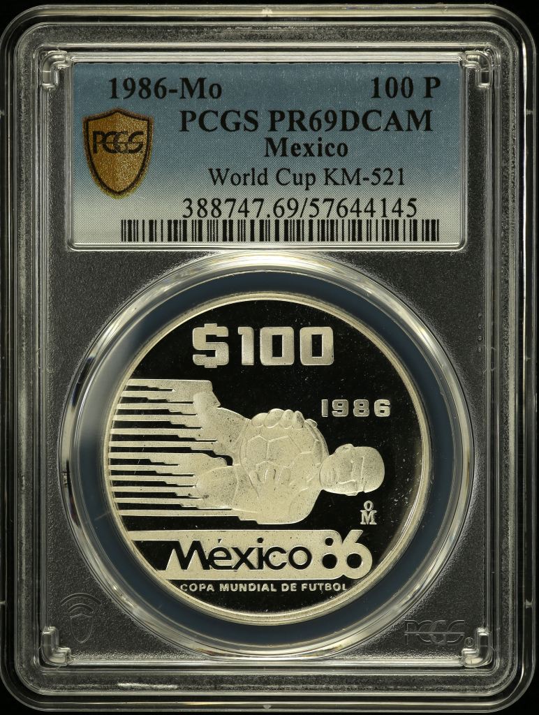 Modern Silver & Minors 100 Peso 1986 Mo KM-521 PCGS PR69DCAM 0150536