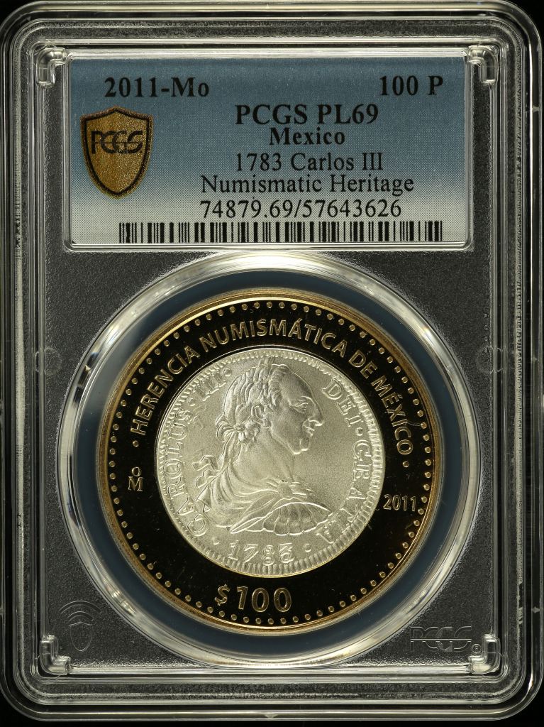 Modern Silver & Minors 100 Peso 2011 Mo PCGS PL69 0150540