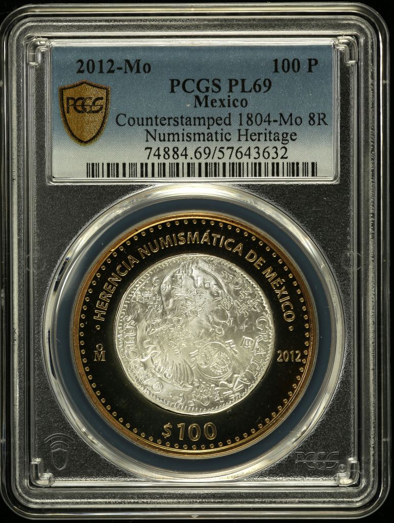 Modern Silver & Minors 100 Peso 2012 Mo PCGS PL69 0150541