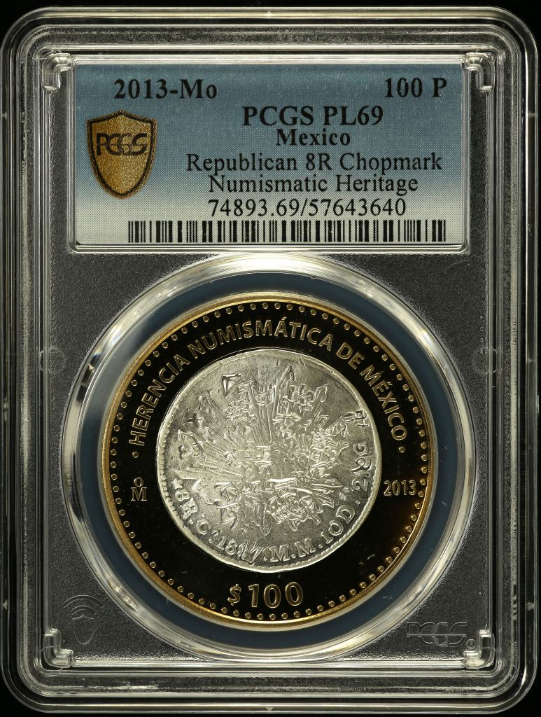 Modern Silver & Minors 100 Peso 2013 Mo PCGS PL69 0150546