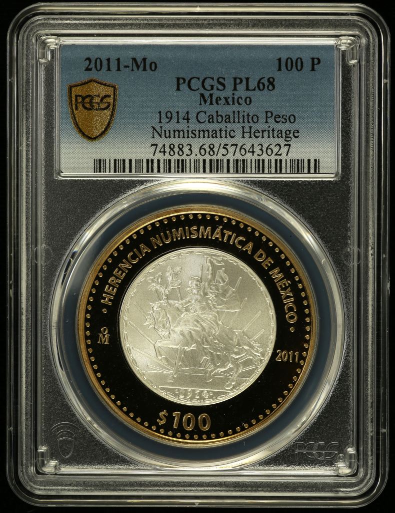 Modern Silver & Minors 100 Peso 2011 Mo PCGS PL68 0150549
