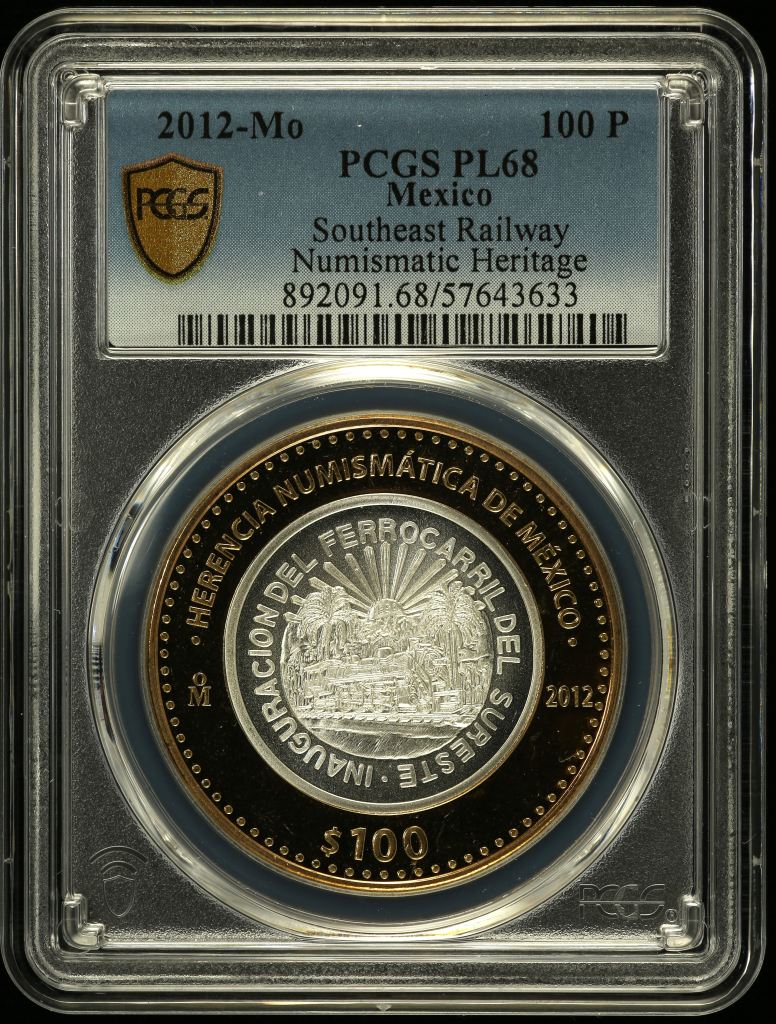Modern Silver & Minors 100 Peso 2012 Mo PCGS PL68 0150551