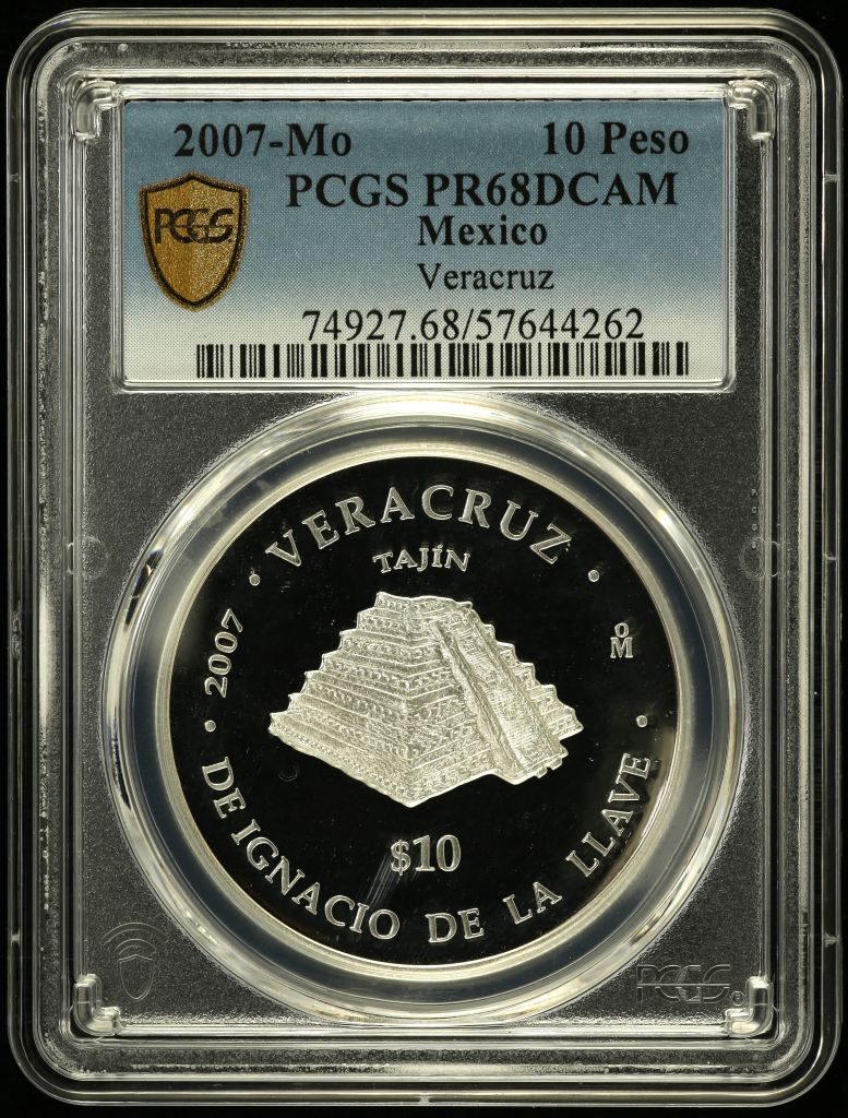 Modern Silver & Minors 10 Peso 2007 Mo PCGS PR68DCAM 0150555