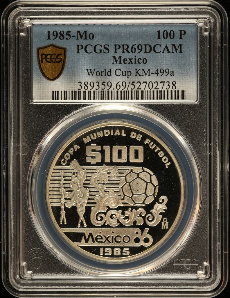 Modern Silver & Minors 100 Peso 1985 Mo KM-499a PCGS PR69DCAM 0150740