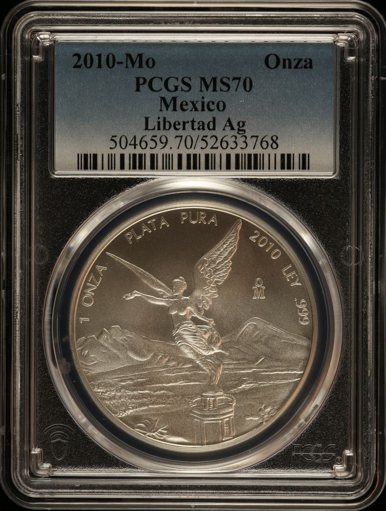 Modern Silver & Minors Onza 2010 Mo PCGS MS70 0149944