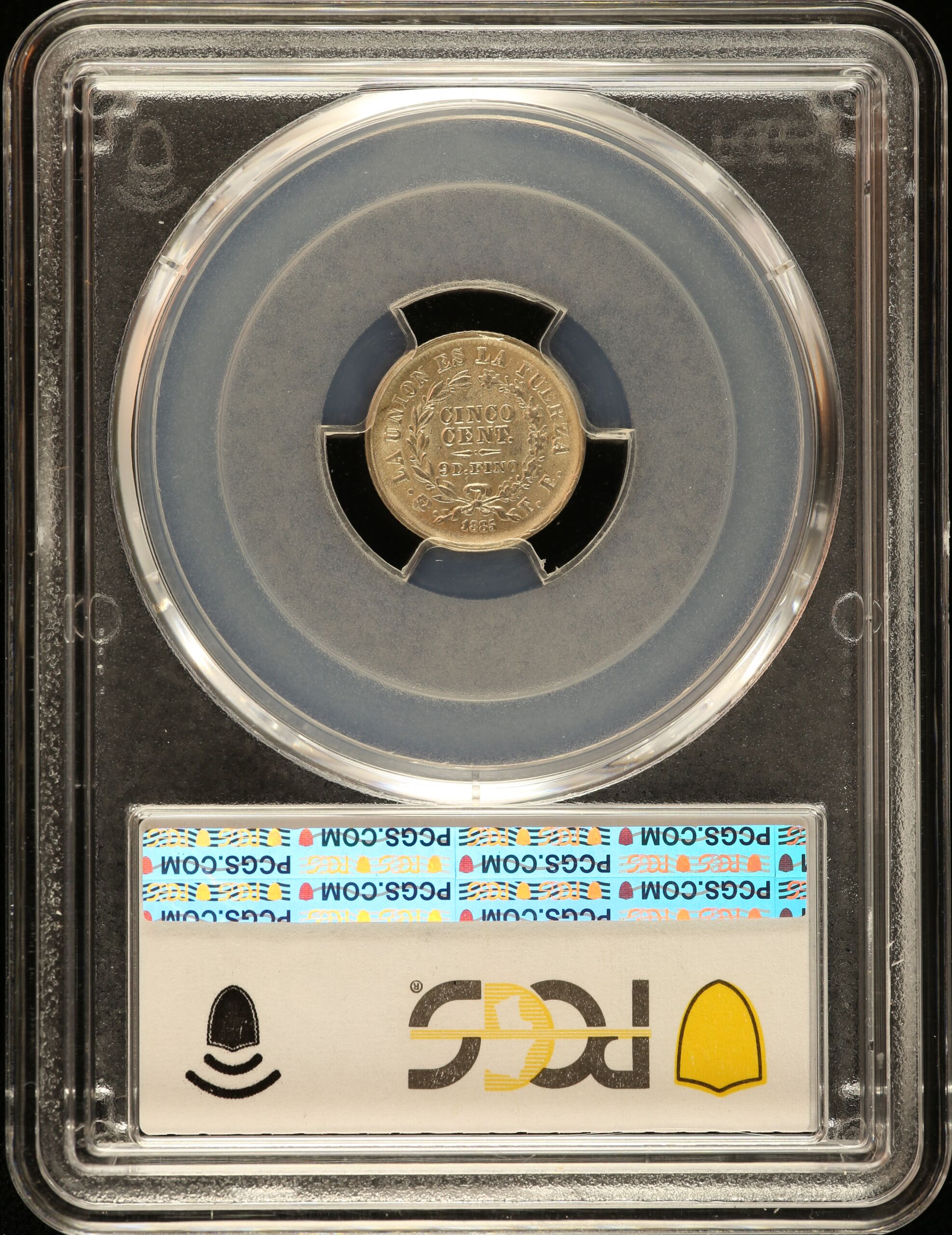 Bolivia Latin American Coins Bolivia 5 Centavo 1885 Pts FE PCGS MS63 0151177 Bolivia 5 Centavo 1885 Pts FE PCGS MS63 0151177Bolivia 5 Centavo 1885 Pts FE PCGS MS63 0151177 - Image 2