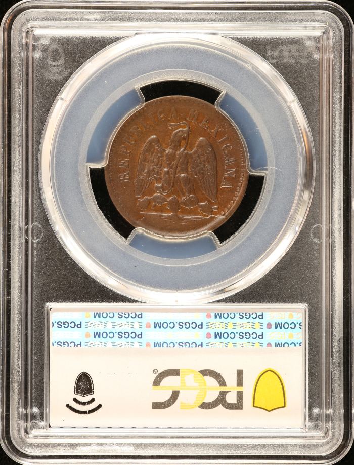 Republic Silver & Minors Centavo 1892 Mo PCGS MS62BN 0150992Republic Silver & Minors Centavo 1892 Mo PCGS MS62BN 0150992 - Image 2