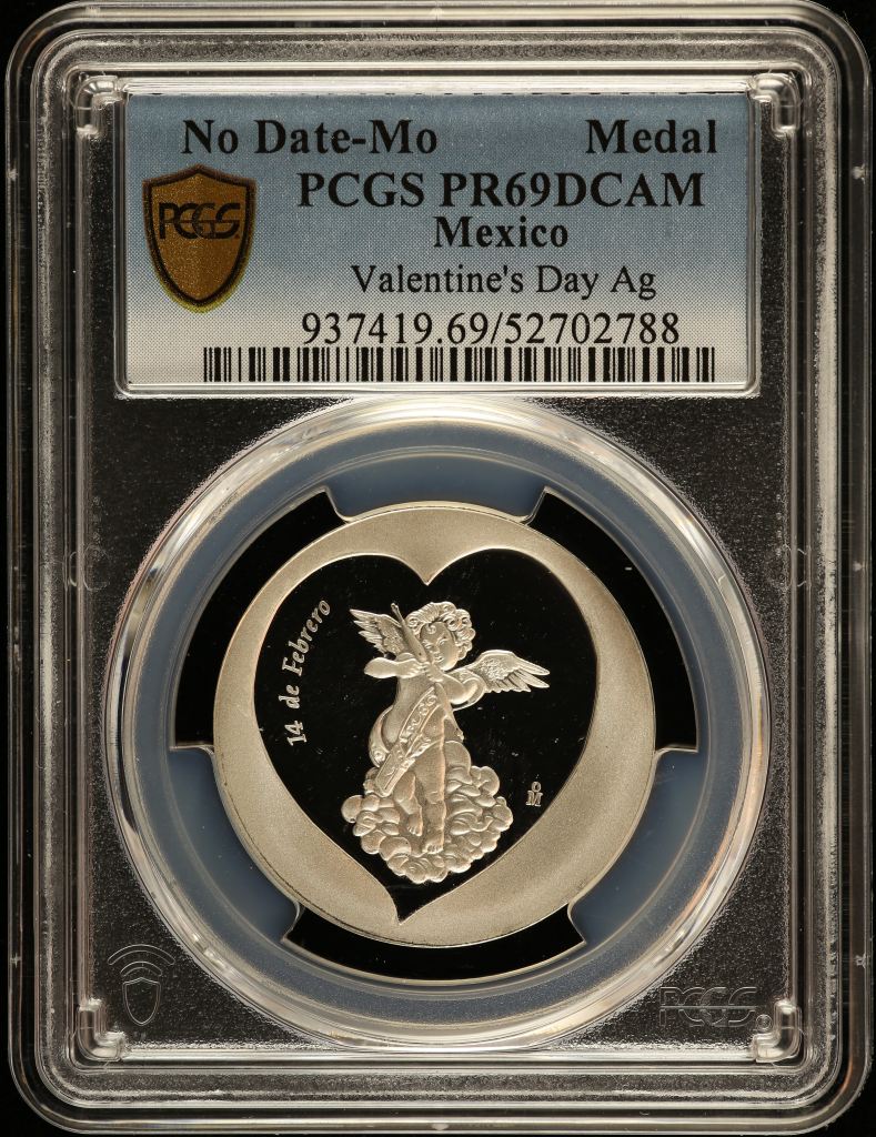Medals & Tokens Valentine's Day Silver Medal Mo PCGS PR69DCAM 0150769