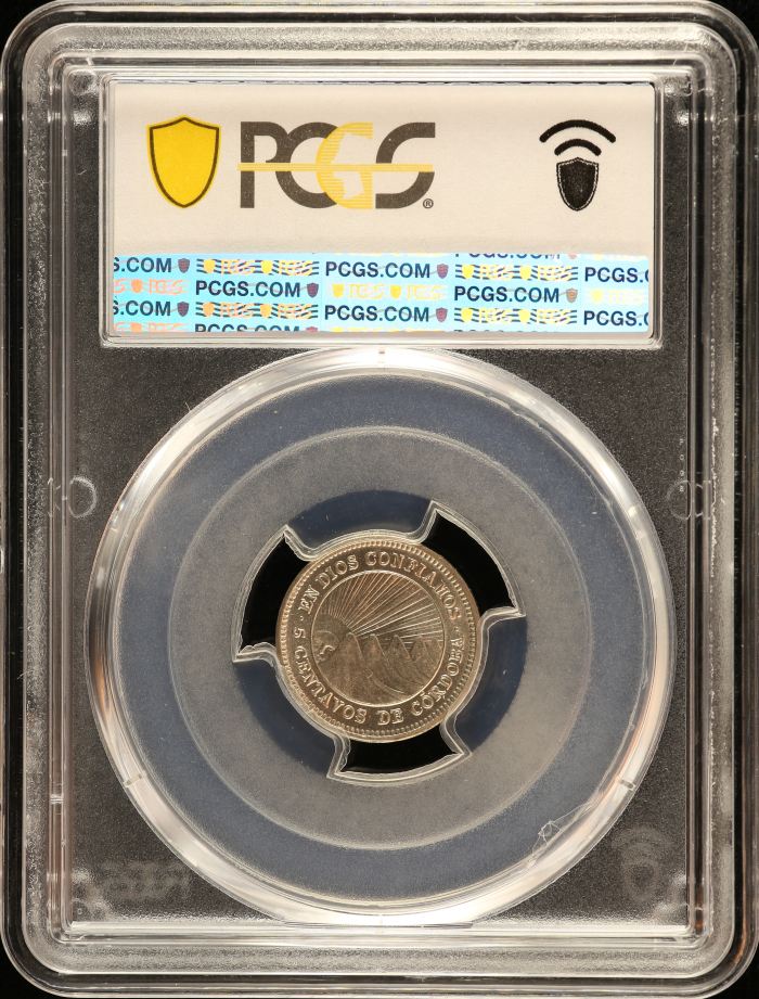 Nicaragua 5 Centavos 1946 PCGS MS64 0151112Nicaragua 5 Centavos 1946 PCGS MS64 0151112 - Image 2