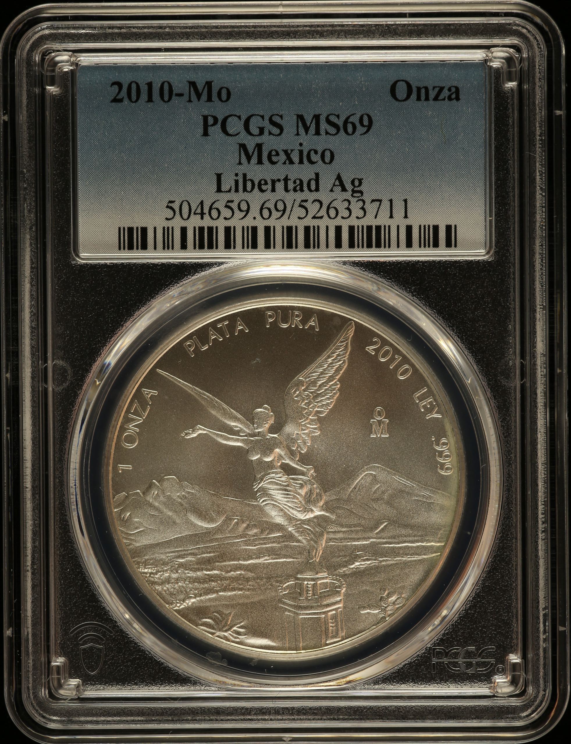 Modern Silver & Minors Onza 2010 Mo PCGS MS69 0149963