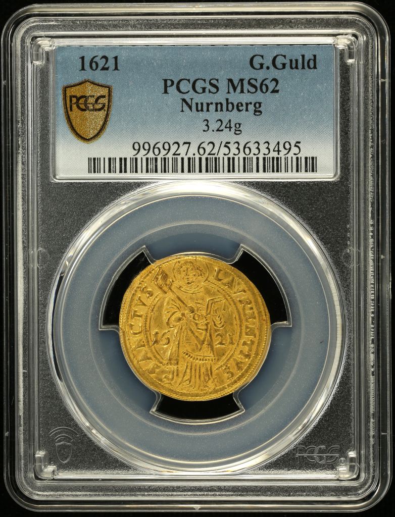 Germany Goldgulden 1621 Nurnberg PCGS MS62 0150734