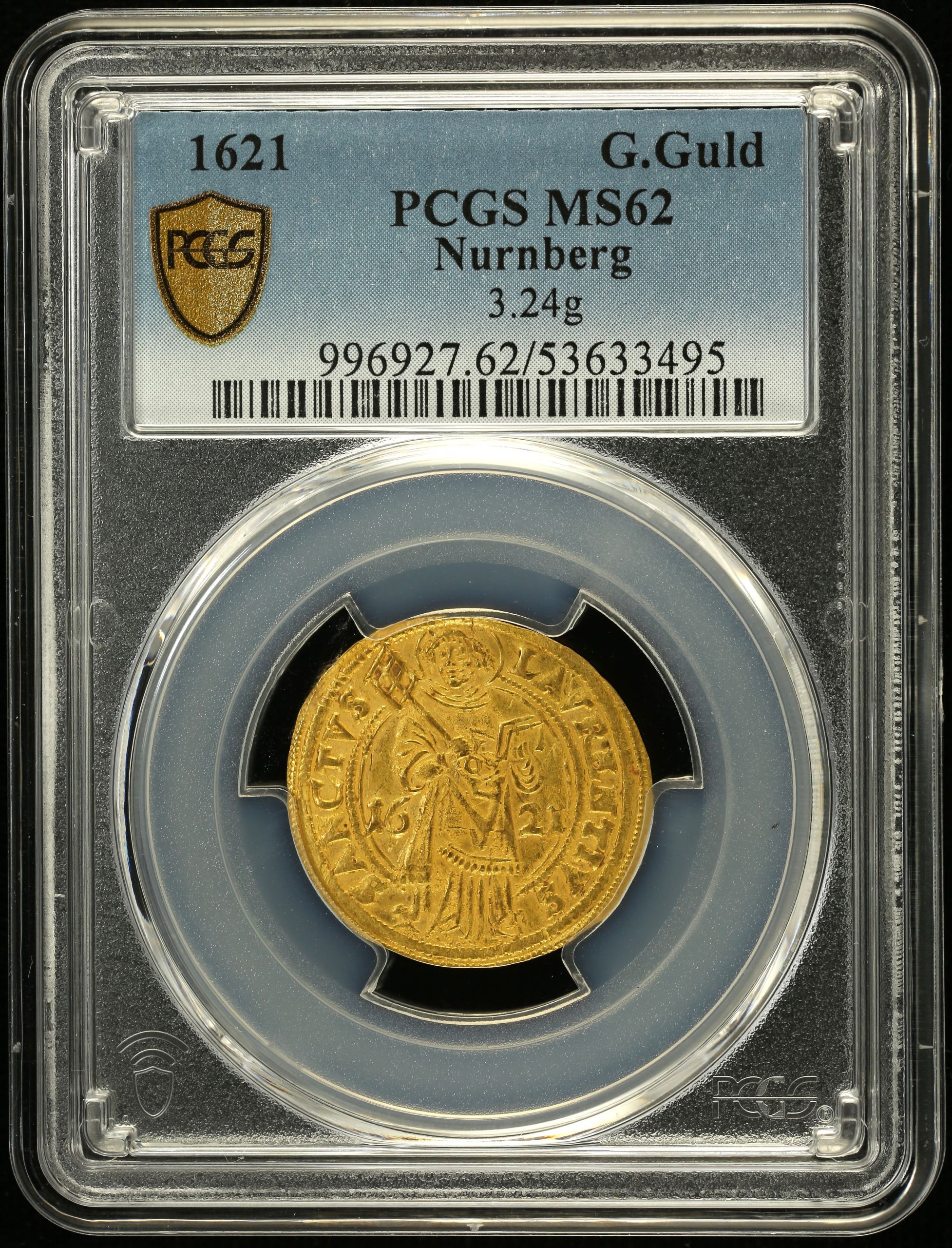 Germany Goldgulden 1621 Nurnberg PCGS MS62 0150734