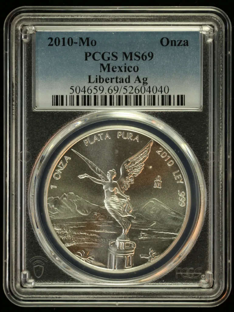 Modern Silver & Minors Onza 2010 Mo PCGS MS69 0150836