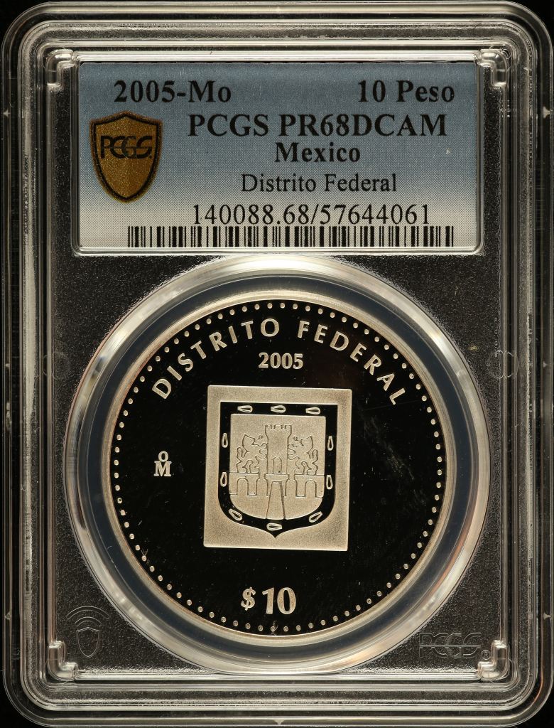 Modern Silver & Minors 10 Peso 2005 Mo PCGS PR68DCAM 0150559