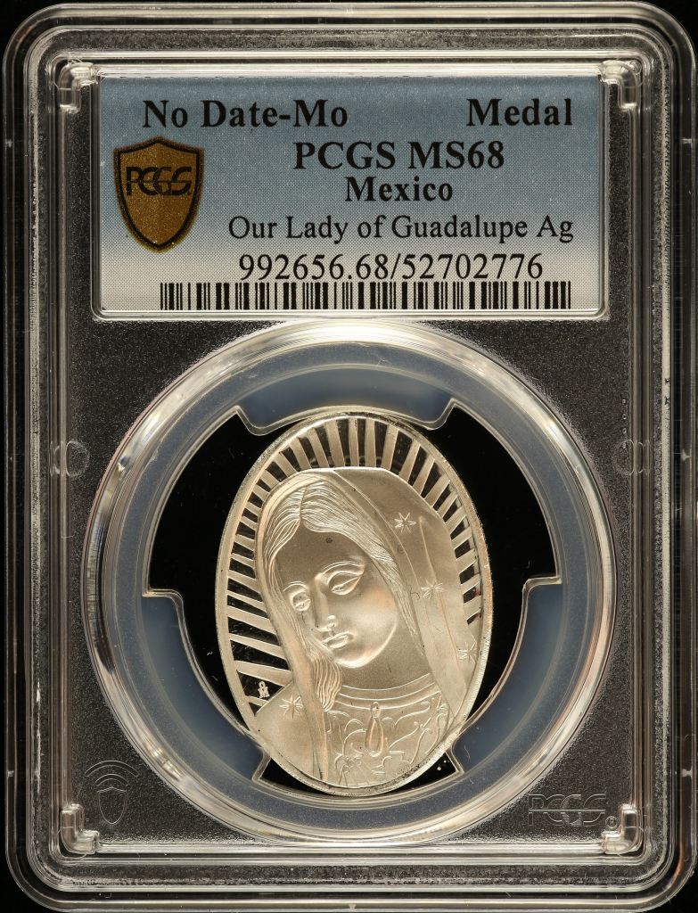 Medals & Tokens Our Lady of Guadalupe Silver Medal Mo PCGS MS68 0150770