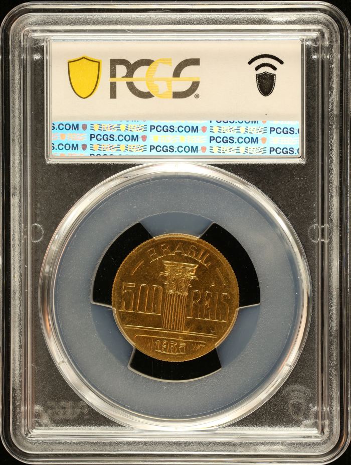 Brazil 500 Reis 1935 PCGS MS65 0151020Brazil 500 Reis 1935 PCGS MS65 0151020 - Image 2