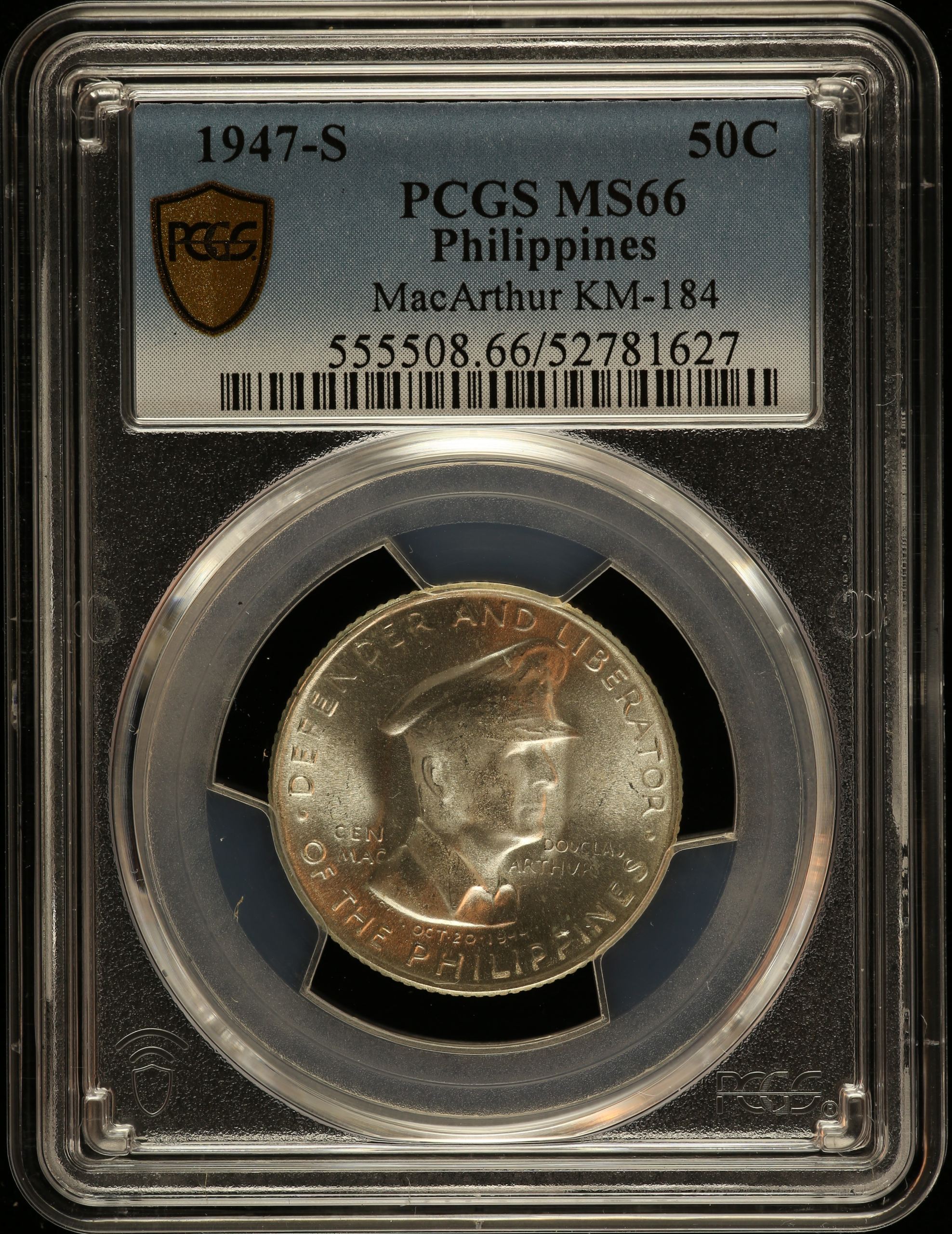Philippines 50 Centavos 1947 S KM-184 PCGS MS66 0150213