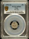 Chile 5 Centavo 1901 So PCGS MS66 0151087
