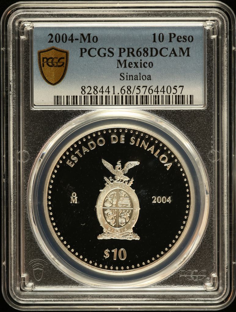Modern Silver & Minors 10 Peso 2004 Mo PCGS PR68DCAM 0150560