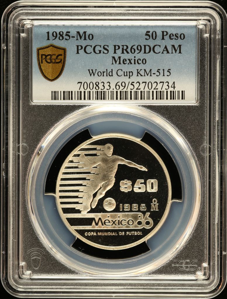 Modern Silver & Minors 50 Peso 1985 Mo KM-515 PCGS PR69DCAM 0150743