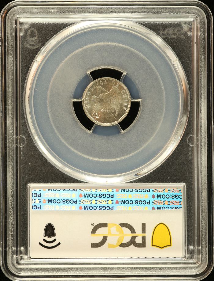 Chile 5 Centavo 1901 So PCGS MS66 0151087Chile 5 Centavo 1901 So PCGS MS66 0151087 - Image 2