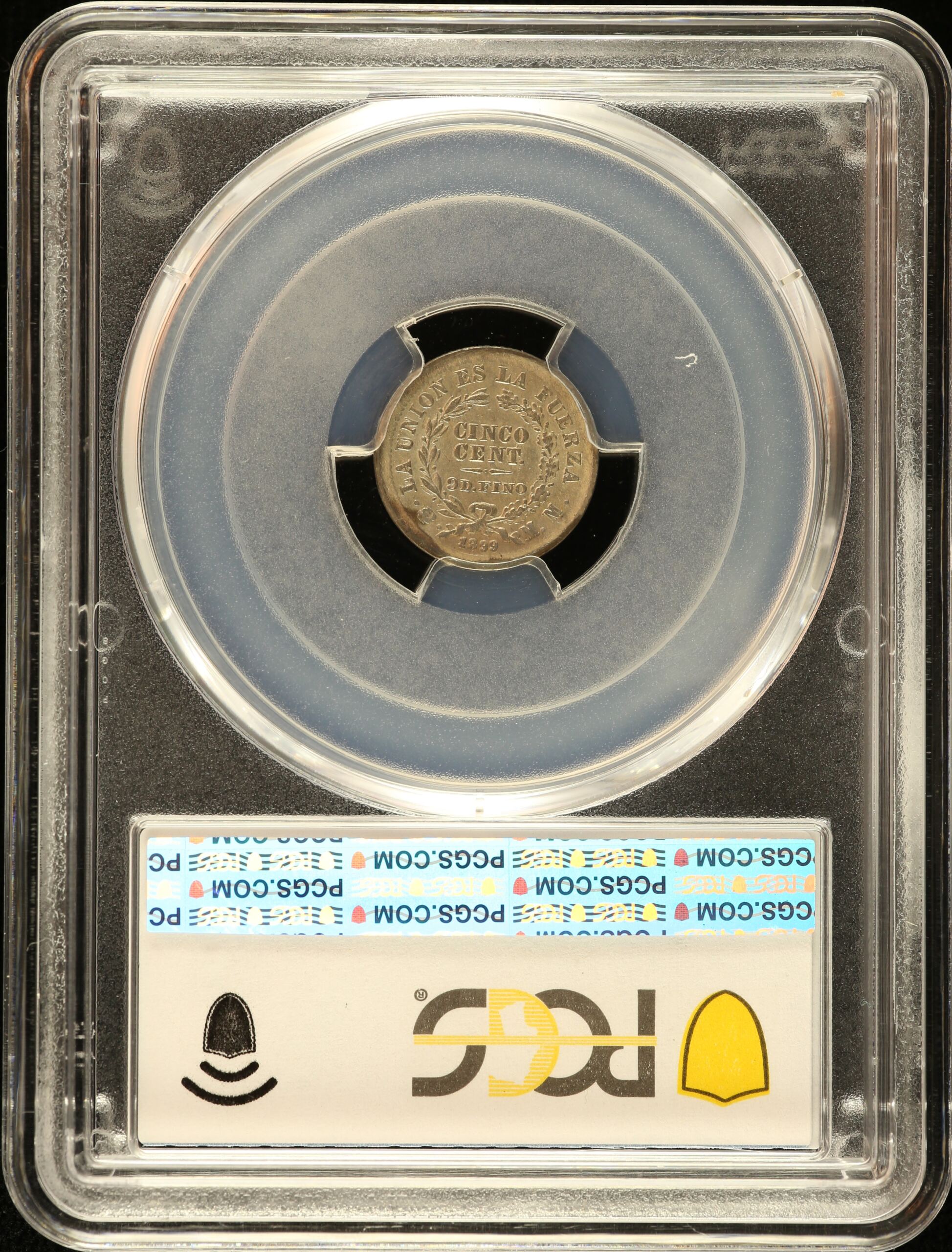 Bolivia Latin American Coins Bolivia 5 Centavo 1899 Pts MM PCGS MS62 0151180 Bolivia 5 Centavo 1899 Pts MM PCGS MS62 0151180Bolivia 5 Centavo 1899 Pts MM PCGS MS62 0151180 - Image 2