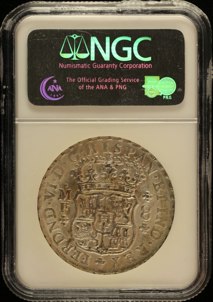 Colonial Silver & Minors 8 Reales 1753 Mo MF NGC MS60 0151630Colonial Silver & Minors 8 Reales 1753 Mo MF NGC MS60 0151630 - Image 2