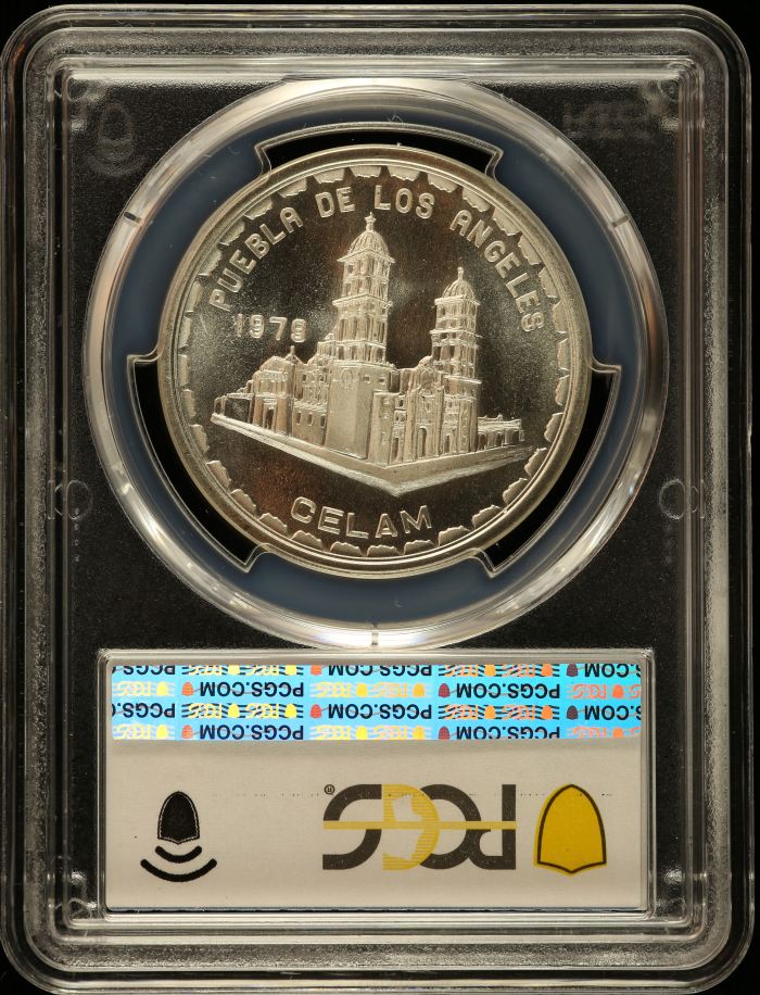 Medals & Tokens Pope John Paul II - Puebla de Los Angeles Silver Medal 1979 PCGS MS66 0150771Medals & Tokens Pope John Paul II - Puebla de Los Angeles Silver Medal 1979 PCGS MS66 0150771 - Image 2
